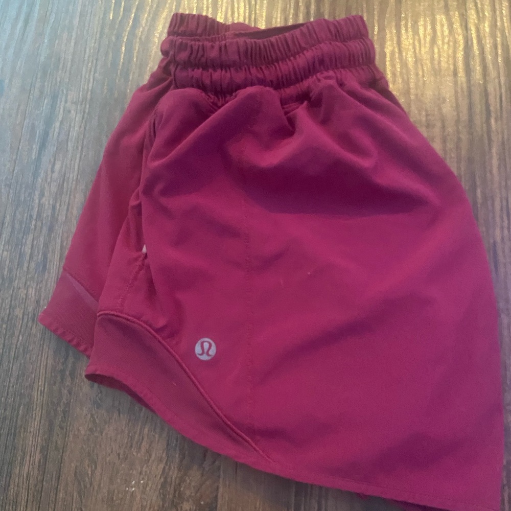 Rare deep luxe colored lulu lemon shorts